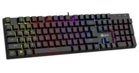 C-TECH Morpheus RGB černá / Herní klávesnice / mechanická / RGB / USB-A / CZ/SK layout (GKB-11)