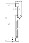 HANSGROHE - Unica'C Sprchová tyč 0,90 m s hadicí 1,6 m, chrom 27610000