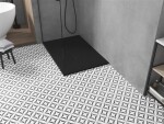MEXEN/S - Toro obdélníková sprchová vanička SMC 100 x 80, černá, mřížka černá 43708010-B