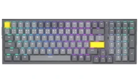 Endorfy Celeris 1800 CZ šedá / herní klávesnice / mechanická / Endorfy Yellow / 2.4GHz / BT / USB (EY5C014)