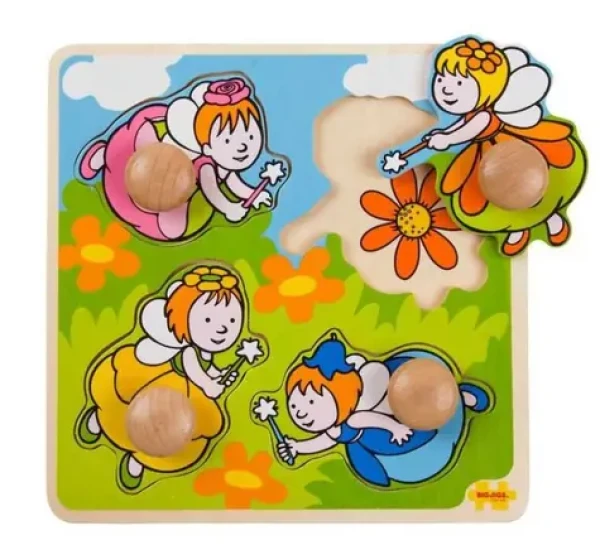 Bigjigs Toys Vkládací puzzle víly