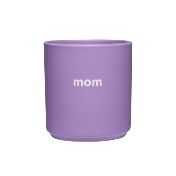 DESIGN LETTERS Porcelánový hrnek Mom Lilac 300 ml, fialová barva, porcelán