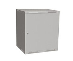 Solarix rozvaděč nástěnný skládaný SENSA LITE 12U 450mm / dveře plech / RAL 7035 (SENSA-L-12U-545-21-G)