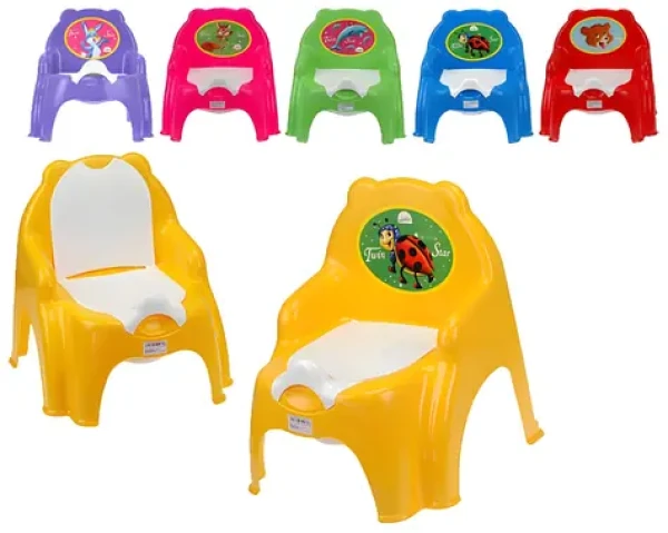 Židlička s vyjímatelným nočníkem / Dětský nočník / Plast / 36 cm / 5 barev / od 6 měsíců (26455)