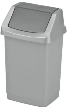 Curver Click-It Odpadkový koš 15 l stříbrná (175006)