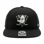 47 Brand Pánská kšiltovka Anaheim Ducks NHL No Shot ’47 CAPTAIN Black/White