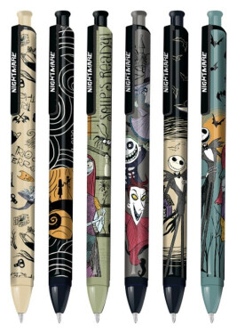 Gelový roller Tim Burton, modrá náplň