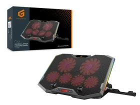 Conceptronic THYIA chladicí podložka pod notebook šedá / pro 17" notebook / 6x větrák / RGB (THYIA01B)