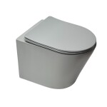 Wc závěsné SAT Infinitio včetně prkénka softclose, šedá mat, zadní odpad SATINF010RREXPLGRM SATINF010RREXPLGRM