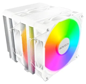 Montech NX600 ARGB bílá / CPU chladič / Dual Tower / 2x 120mm / ARGB / Intel + AMD (NX600 ARGB (W))