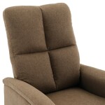 Relaxační křeslo, manuální ovládání, hnědá látka