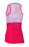 Dámský cyklistický dres SUMMER, bílá/růžová (elastický materiál, velikost XXL)