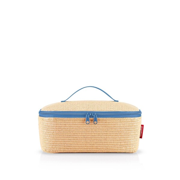 Termobox Reisenthel Coolerbag M pocket Raffia blue