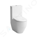 Laufen - Pro Stojící WC kombi mísa, 650x360 mm, zadní/spodní odpad, bílá H8259520000001