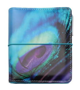 Diář: Paví peří kroužkový S s vyměnitelným kalendáriem