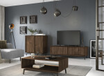 Massivo.cz Komoda s barem (vinotékou) Modern Loft 2d, hnědá, dub, masiv