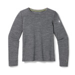 Dětské merino triko dlouhý rukáv SMARTWOOL Kids' Classic Merino Blend Base Layer Cr, Charcoal Heather velikost: XS