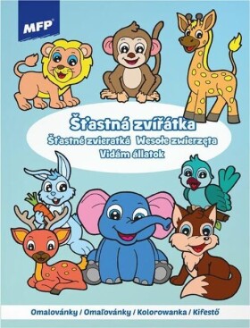 Omalovánky A4 Šťastná zvířátka 210x276mm/16