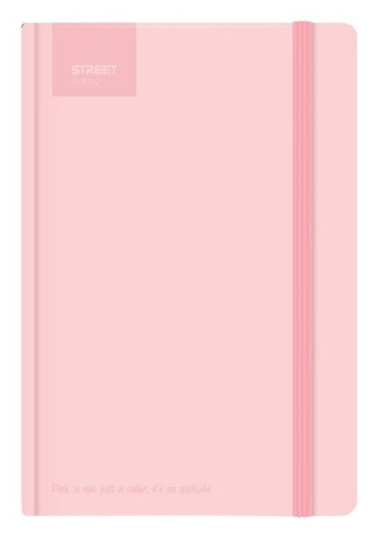 Blok A5, 100l, 80g, linkovaný - Pastel Pink s gumou