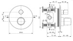 IDEAL STANDARD - CeraTherm Termostatická sprchová baterie pod omítku, Silver Storm A5813GN