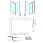 POLYSAN - EASY obdélníkový sprchový kout 1200x700, čiré sklo L/P varianta EL1215EL3115