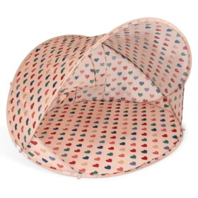 Konges Sløjd Plážový pop up stan s UPF 50+ / Bon Coeur Coloré, růžová barva, textil