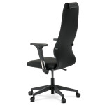 Kancelářské kreslo, potah černá látka a ekokůže, houpací mechanismus,2D područky