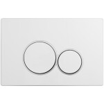 CERANO - Kompletní WC set Profi/Cesso - černá lesklá - WC tlačítko Duo/Bílá - pro zazdění - 49x36 CER-8050BD84222