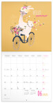 Poznámkový kalendář 2025 Šťastné lamy, 30 30 cm