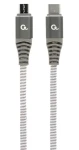 Cablexpert CC-USB2B-CMMBM-1.5M / Kabel / USB-C - Micro-USB / bavlněný oplet / 1,5 m (CC-USB2B-CMMBM-1.5M)