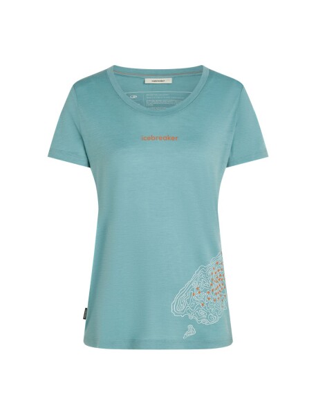 ICEBREAKER Wmns 150 Tech Lite SS Scoop Tee 30th Anniversary, Hydro velikost: S