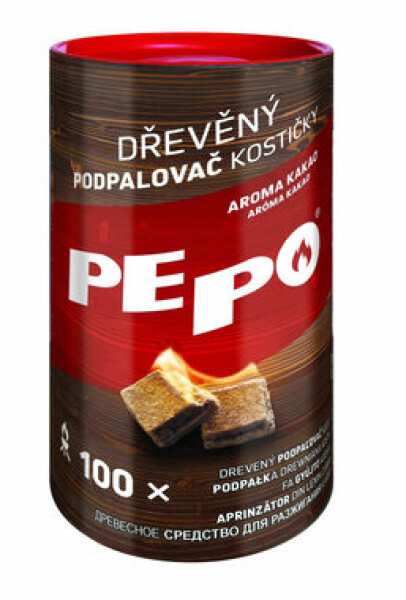 PE-PO dřevěný podpalovač kostičky 100 ks PEPO (2068926)