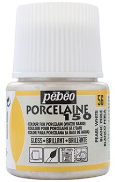 Pébéo Barva na porcelán a sklo Porcelaine 150 45 ml - bílá perleťová 56
