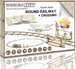 WOODEN CITY 3D Dřevěné puzzle Kruhové koleje s přejezdem
