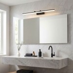 Koupelnové nástěnné LED svítidlo APP1880-1W 80cm BLACK OSW-66035