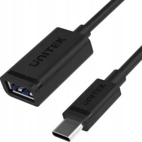 Unitek C476BK-1M černá / Kabel USB / USB 3.2 Gen 2 / USB-C (M) - USB-A (F) / 1 m / 60 W (C476BK-1M)