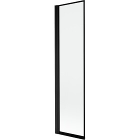 MEXEN - MIST vanová zástěna 50x150 cm 6mm 1-s, černá, okraj, levá 8A9-050-001-70-70-L