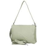 Stylová dámská koženková crossbody kabelka Cindra, světle zelená