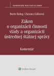 Zákon o organizácii činnosti vlády a organizácii ústrednej štátnej správy - Boris Balog; Zuzana Gálisová