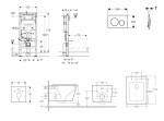 GEBERIT - Duofix Set předstěnové instalace, klozetu Arkas I a sedátka softclose, tlačítko Sigma20, černá lesk/černá mat SANI11CA5183