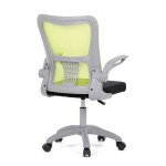 Kancelářská židle, zelená síťovina, šedý plast, kolečka na tvrdé podlahy