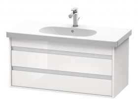 DURAVIT - Ketho Umyvadlová skříňka 48x100x46 cm, 2 zásuvky, lesklá bílá KT664802222