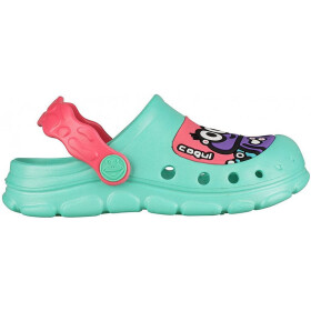 Coqui STONEY 9383 Dětské sandály Mint/New rouge 27-28