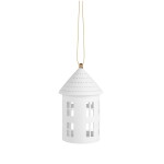 Räder Závěsný svícen domeček Round 16 cm, bílá barva, porcelán