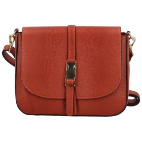 Luxusní dámská kožená crossbody Estrella, tmavě červená