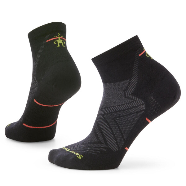 Dámské merino běžecké ponožky SMARTWOOL Women's Run Zero Cushion Ankle Socks, Black velikost: 34-37 (S)
