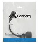 Lanberg CA-C14E-10CC-0018-BK černá / Napájecí kabel / C14 / 0,2 m (CA-C14E-10CC-0018-BK)
