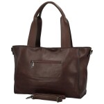 Trendy dámská koženková kabelka na rameno Marga, coffee