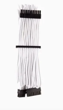 Corsair Premium Sleeved 24-Pin-ATX kabel (Gen 4) bílá / textilní opletení / délka 610 mm (CP-8920231)