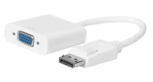 MicroConnect Adapter Active DisplayPort 1.2 (M) - VGA bílá (DPVGA15CMW)